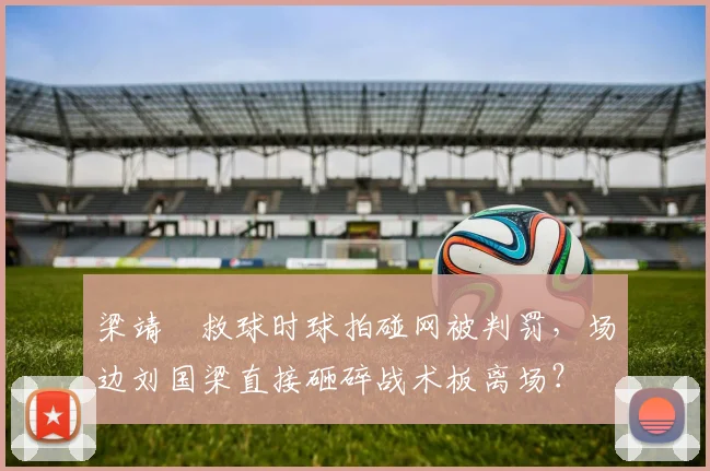 梁靖崑救球时球拍碰网被判罚,场边刘国梁直接砸碎战术板离场?